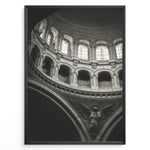 Indlæs billede til gallerivisning Fashion Plakat | Cathedral Dome with Angel Sculpture – Architectural Elegance Plakaty.dk | Interior view of a cathedral dome with arched windows and a stone angel sculpture beneath grand architectural arches.
