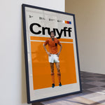 Indlæs billede til gallerivisning Fodbold plakat | Fodbold plakater | Johan Cruyff Fodbold Plakat | Legendarisk Tribute til Den Ægte Fan | Plakaty.dk
