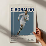 Indlæs billede til gallerivisning Fodbold plakat | Fodbold plakater | Cristiano Ronaldo Real Madrid Fodbold Plakat | Perfekt til Den Ægte Fan | Plakaty.dk
