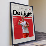 Indlæs billede til gallerivisning Fodbold plakat | Fodbold plakater | Matthijs de Ligt Fodbold Plakat | Hollands Forsvarsstjerne, Unge Lederskab | Plakaty.dk
