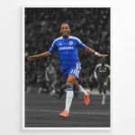 Indlæs billede til gallerivisning Didier Drogba Plakat – Chelsea Fodbold Plakat | Plakater
