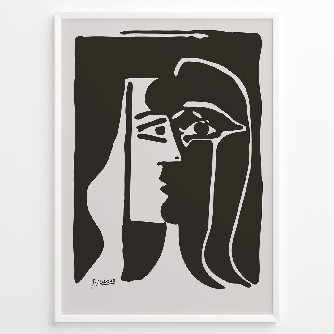 Picasso Abstract Modern Cubist Line Art Print