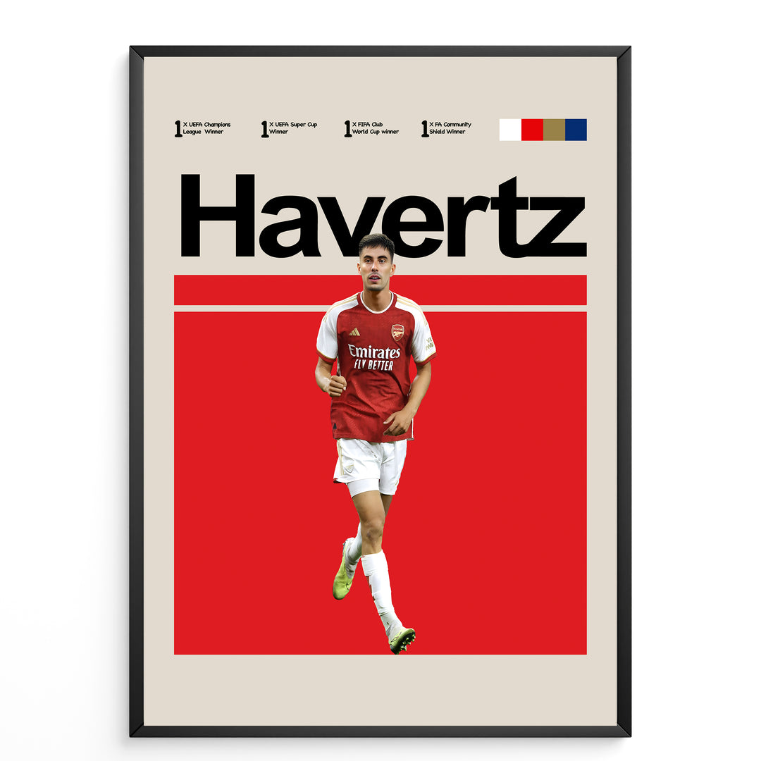 Fodbold plakat | Fodbold plakater | Kai Havertz Fodbold Plakat | Perfekt til Den Ægte Fan | Plakaty.dk