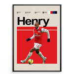 Indlæs billede til gallerivisning Fodbold plakat | Fodbold plakater | Thierry Henry Fodbold Plakat | Legendarisk Tribute til Den Ægte Fan | Plakaty.dk
