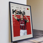 Indlæs billede til gallerivisning Fodbold plakat | Fodbold plakater | Kaka Fodbold Plakat 01 | Magisk Tribute til Den Ægte Fan | Plakaty.dk
