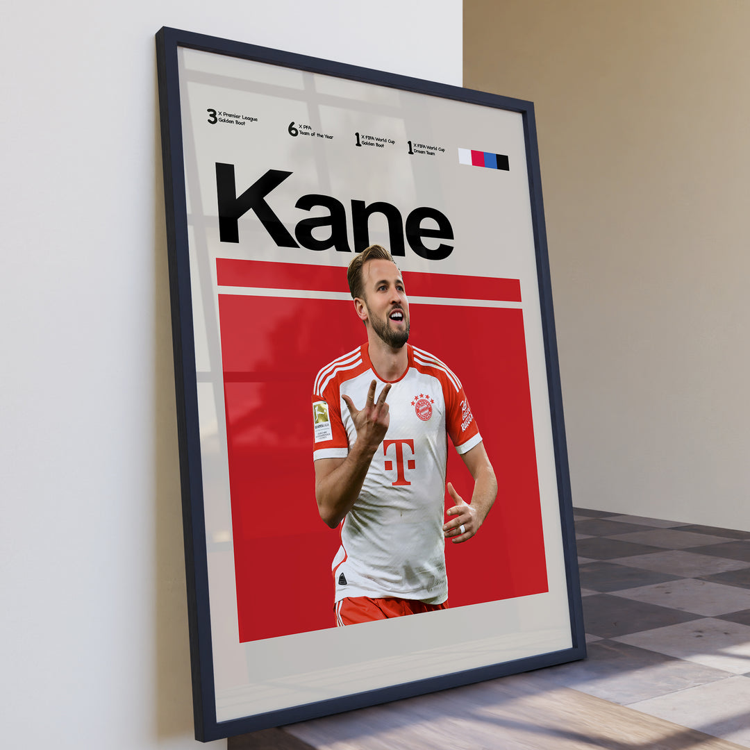 Fodbold plakat | Fodbold plakater | Harry Kane Fodbold Plakat | Perfekt til Den Ægte Fan | Plakaty.dk