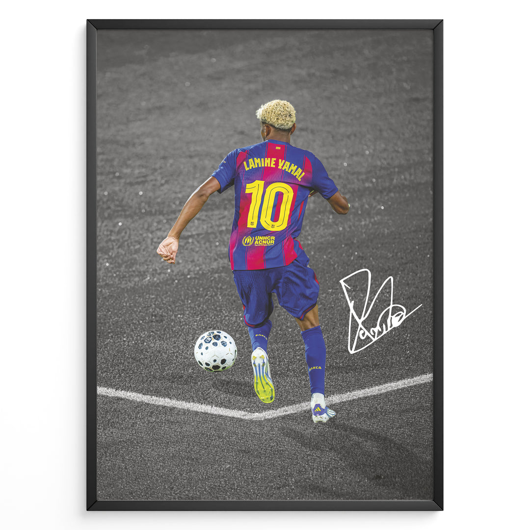 Fodbold plakat | Fodbold plakater | Lamine Yamal Fodbold Plakat | Inspirerende for Fremtidens Fans | Plakaty.dk 