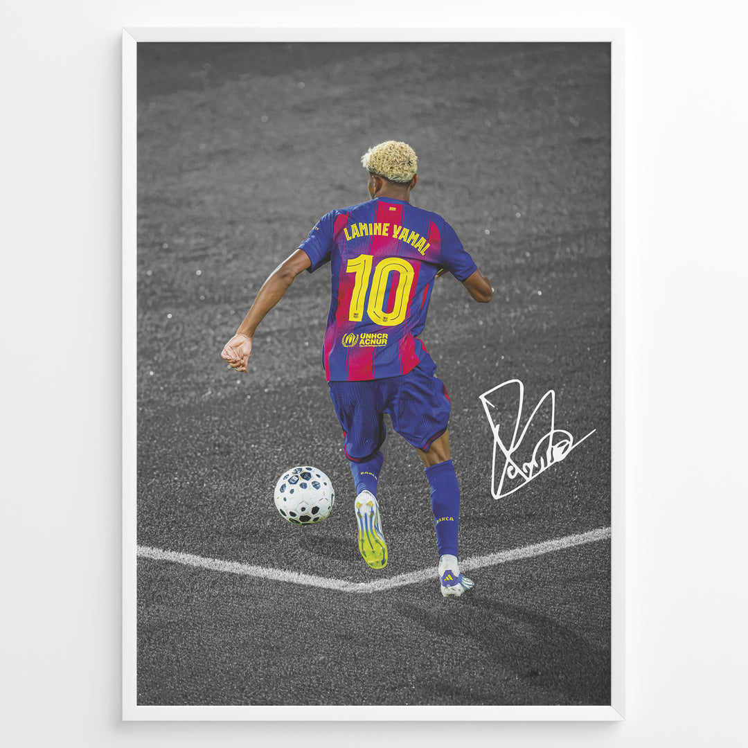 Fodbold plakat | Fodbold plakater | Lamine Yamal Fodbold Plakat | Inspirerende for Fremtidens Fans | Plakaty.dk