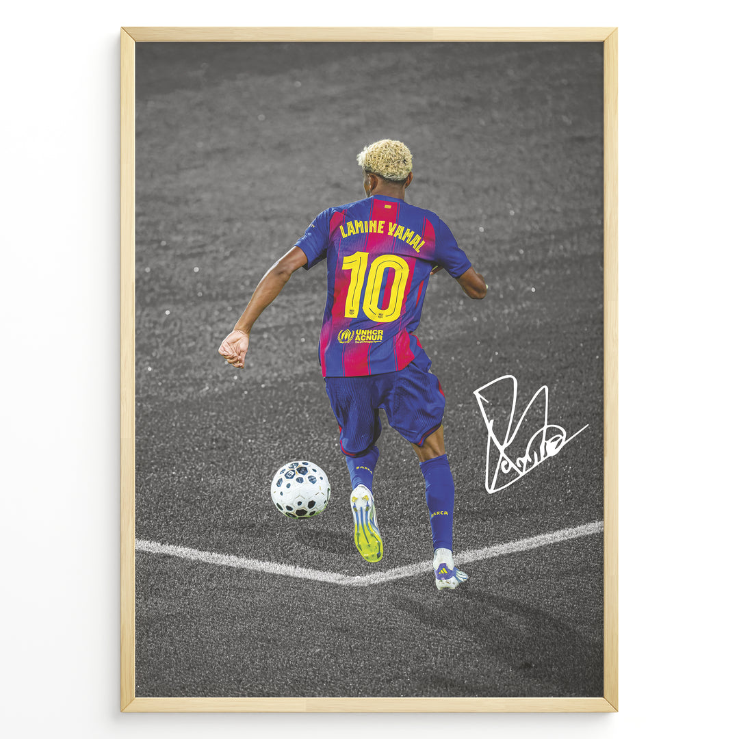 Fodbold plakat | Fodbold plakater | Lamine Yamal Fodbold Plakat | Inspirerende for Fremtidens Fans | Plakaty.dk