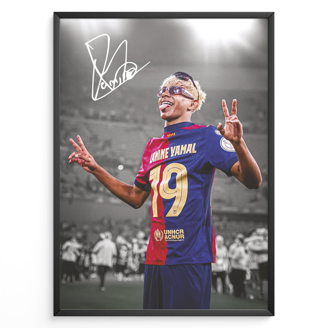 Fodbold plakat | Fodbold plakater | Lamine Yamal Fodbold Plakat | Inspirerende for Fremtidens Fans | Plakaty.dk 