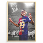 Indlæs billede til gallerivisning Fodbold plakat | Fodbold plakater | Lamine Yamal Fodbold Plakat | Inspirerende for Fremtidens Fans | Plakaty.dk 

