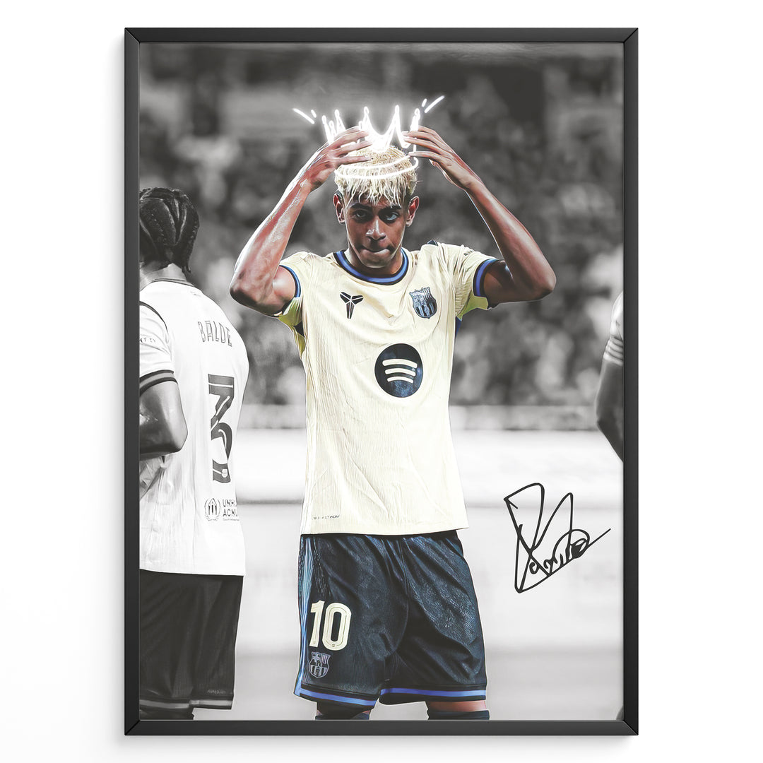 Fodbold plakat | Fodbold plakater | Lamine Yamal Fodbold Plakat | Inspirerende for Fremtidens Fans | Plakaty.dk 