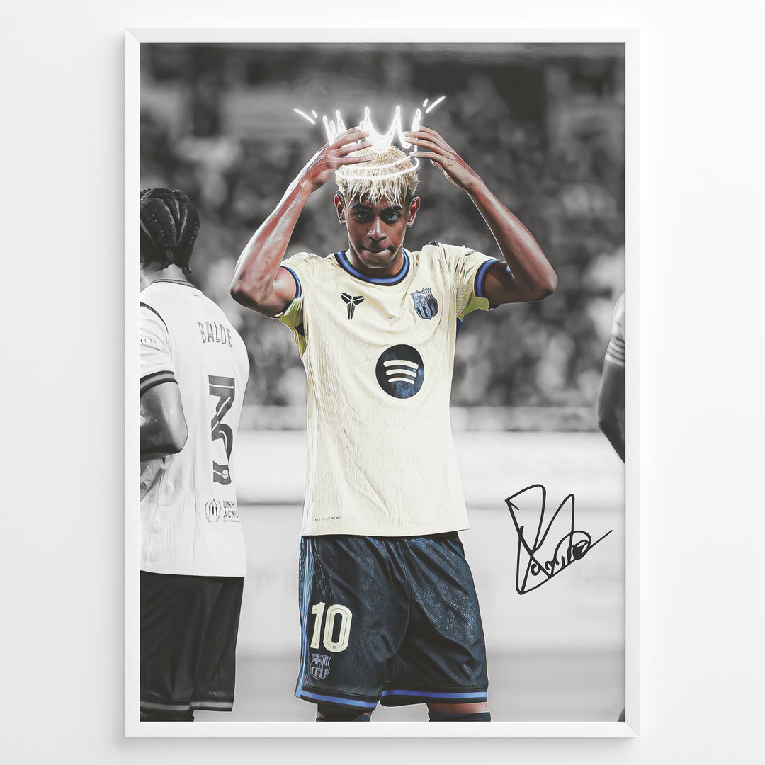 Fodbold plakat | Fodbold plakater | Lamine Yamal Fodbold Plakat | Inspirerende for Fremtidens Fans | Plakaty.dk 
