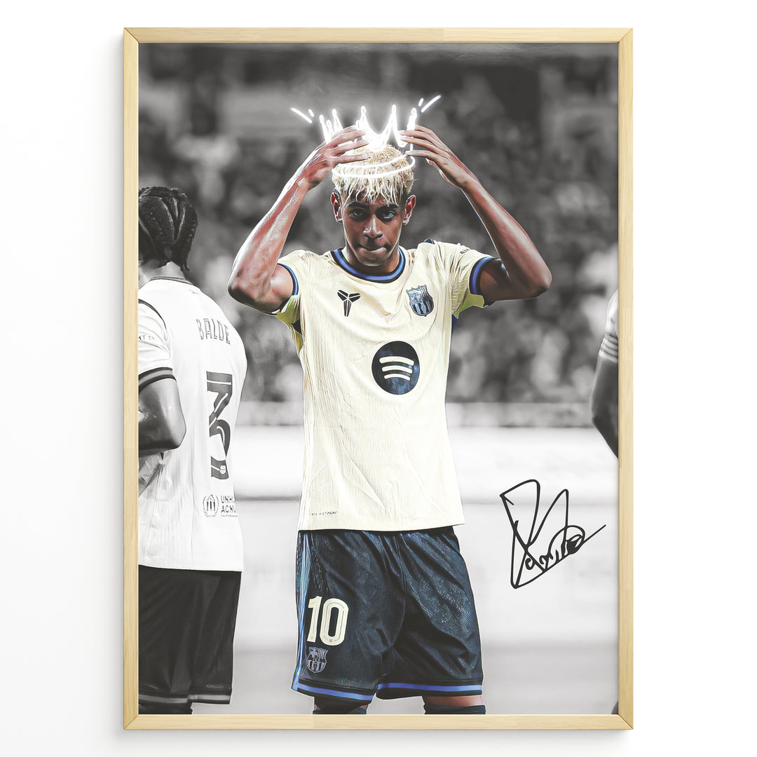 Fodbold plakat | Fodbold plakater | Lamine Yamal Fodbold Plakat | Inspirerende for Fremtidens Fans | Plakaty.dk 