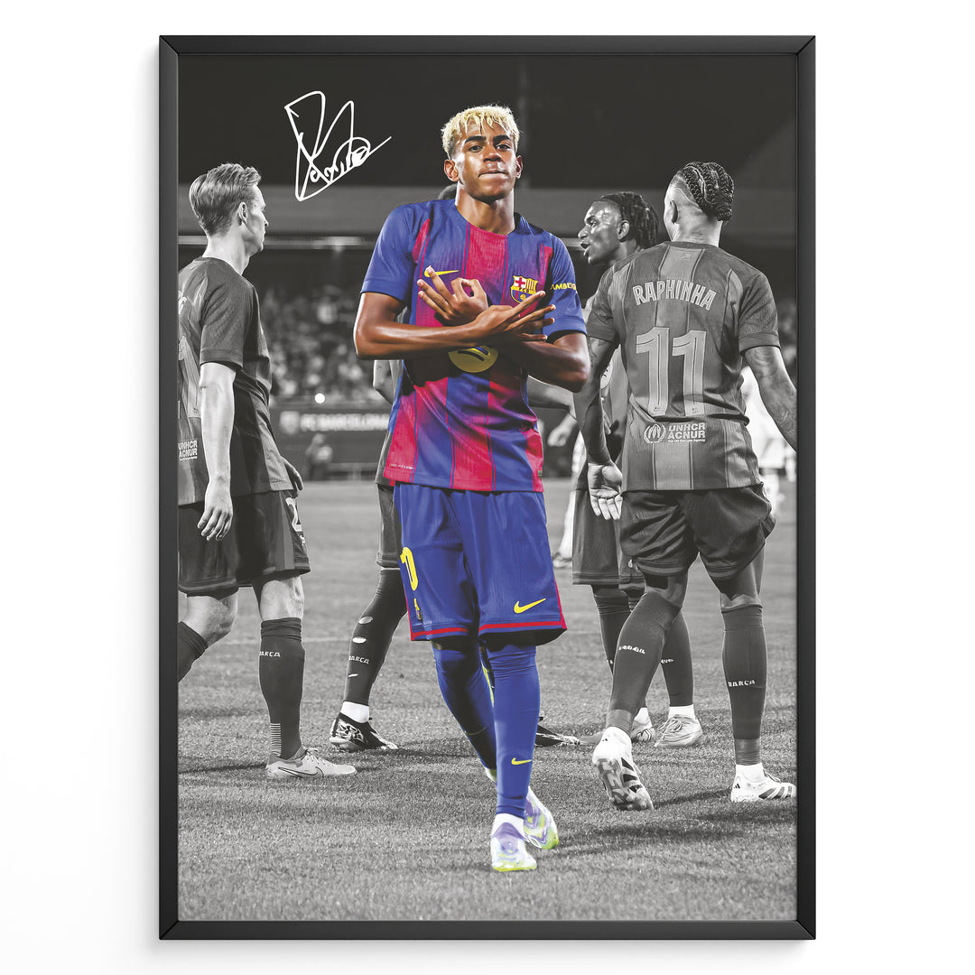 Fodbold plakat | Fodbold plakater | Lamine Yamal Fodbold Plakat | Inspirerende for Fremtidens Fans | Plakaty.dk