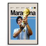 Indlæs billede til gallerivisning Fodbold plakat | Fodbold plakater | Diego Maradona Fodbold Plakat | Legendarisk Tribute til Den Ægte Fan | Plakaty.dk
