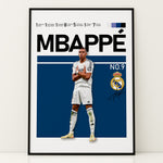 Indlæs billede til gallerivisning Fodbold plakat | Fodbold plakater | Kylian Mbappé Fodbold Plakat | Perfekt til Den Ægte Fan | Plakaty.dk
