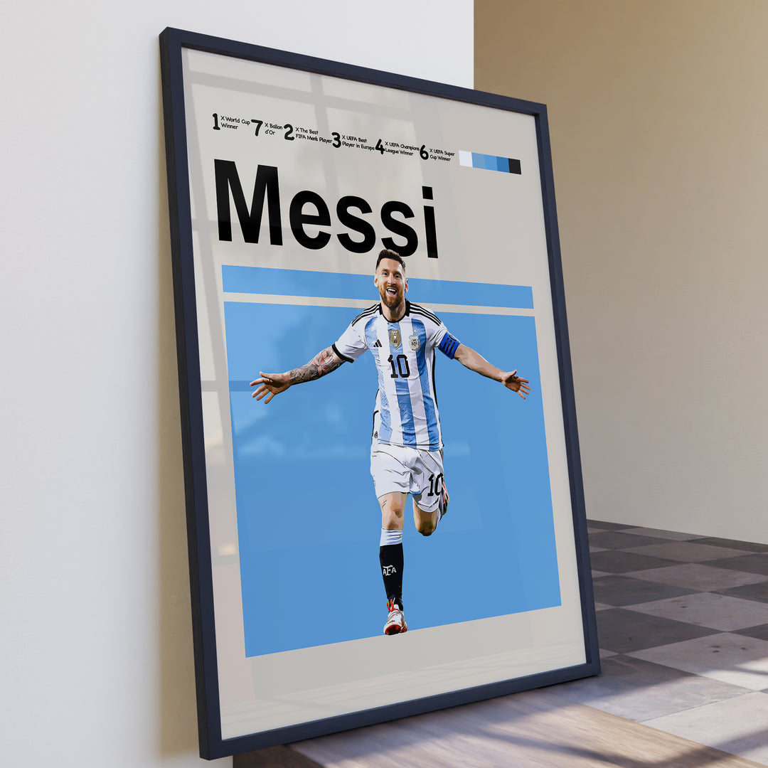 Fodbold plakat | Fodbold plakater | Lionel Messi Fodbold Plakat 01 | Perfekt til Den Ægte Fan | Plakaty.dk