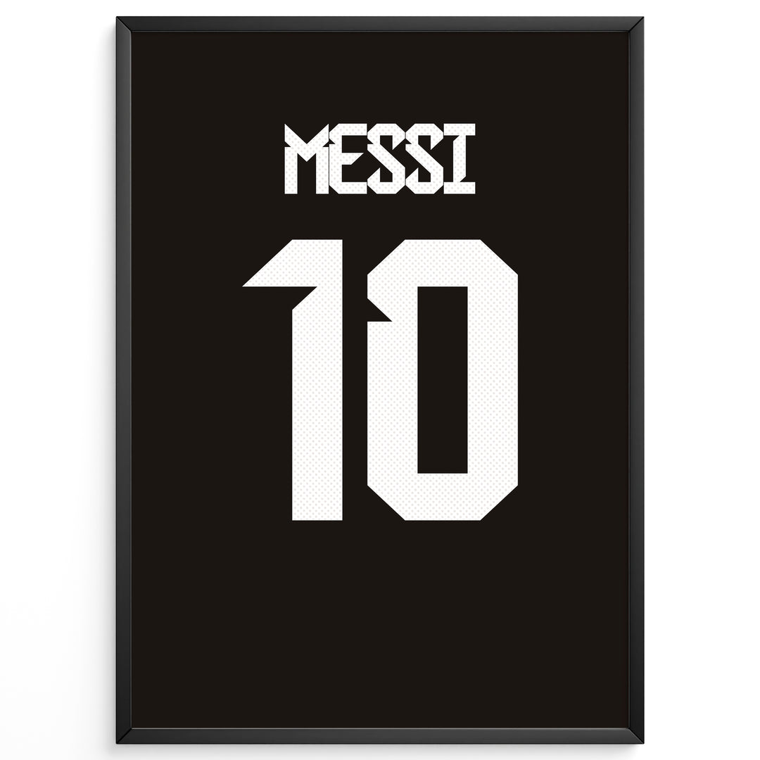 Lionel Messi Fodbold Plakat | Til FC Barcelona Fans | Tre plakater der hylder Lionel Messi med billede, citat og hans ikoniske nummer 10. Perfekt til fodboldfans og Messi-entusiaster.