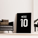 Indlæs billede til gallerivisning Lionel Messi Fodbold Plakat | Til FC Barcelona Fans | Tre plakater der hylder Lionel Messi med billede, citat og hans ikoniske nummer 10. Perfekt til fodboldfans og Messi-entusiaster.
