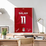 Indlæs billede til gallerivisning Fodbold plakat | Fodbold plakater | Mohamed Salah Fodboldplakat | Perfekt til Den Ægte Fodbold Fan | Plakaty.dk
