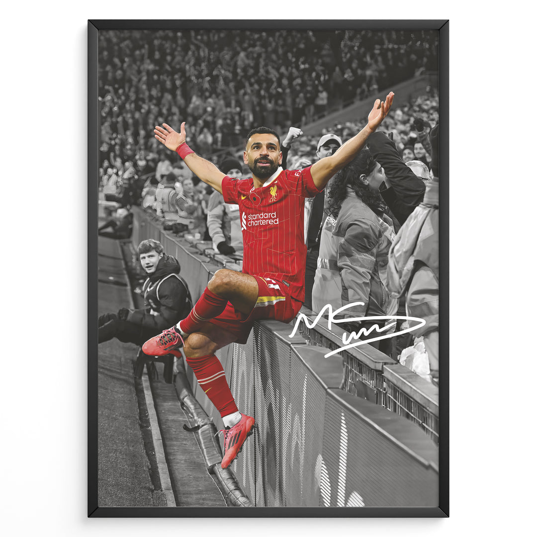 Fodbold plakat | Fodbold plakater | Mohamed Salah Fodbold Plakat | Perfekt til Den Ægte Fan | Plakaty.dk