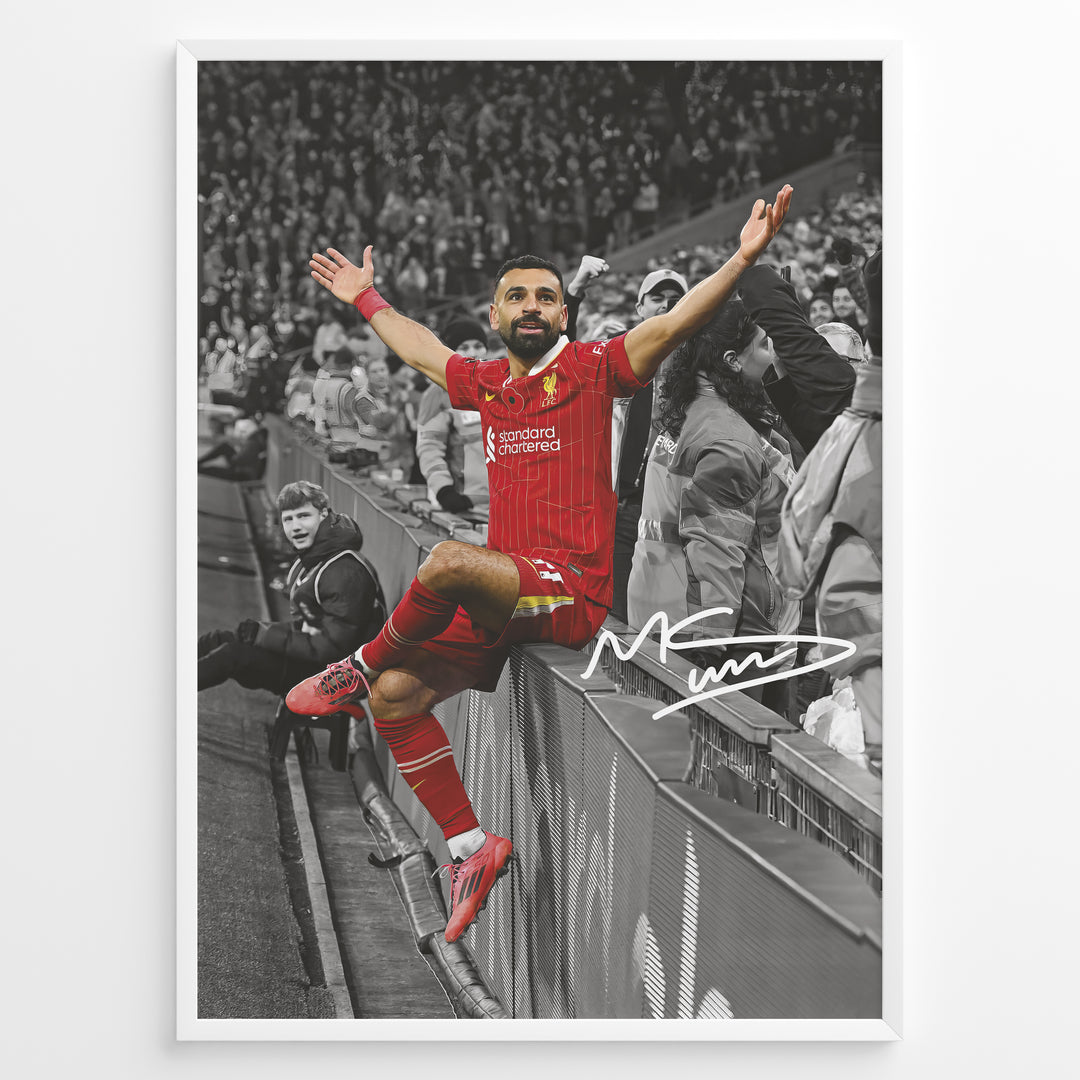 Fodbold plakat | Fodbold plakater | Mohamed Salah Fodbold Plakat | Perfekt til Den Ægte Fan | Plakaty.dk