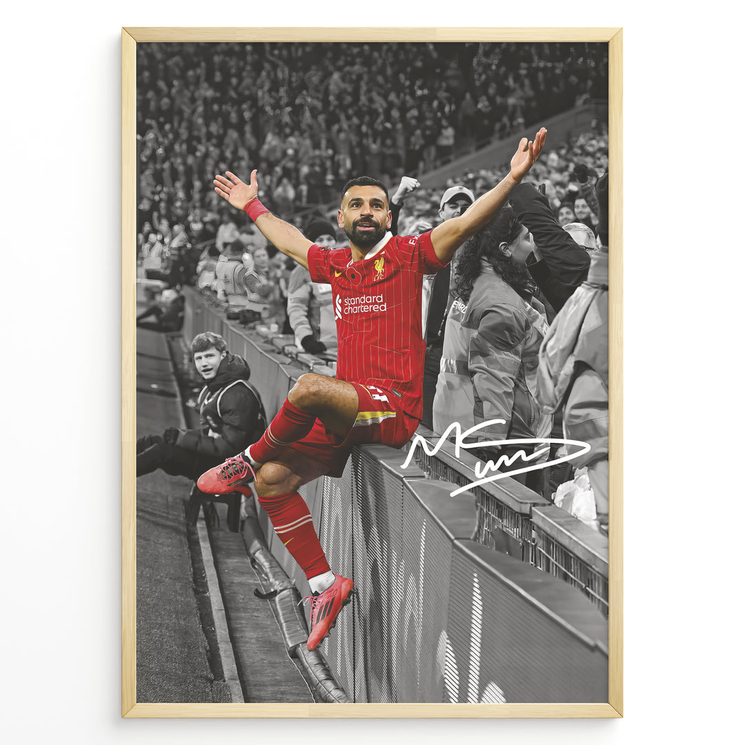 Fodbold plakat | Fodbold plakater | Mohamed Salah Fodbold Plakat | Perfekt til Den Ægte Fan | Plakaty.dk