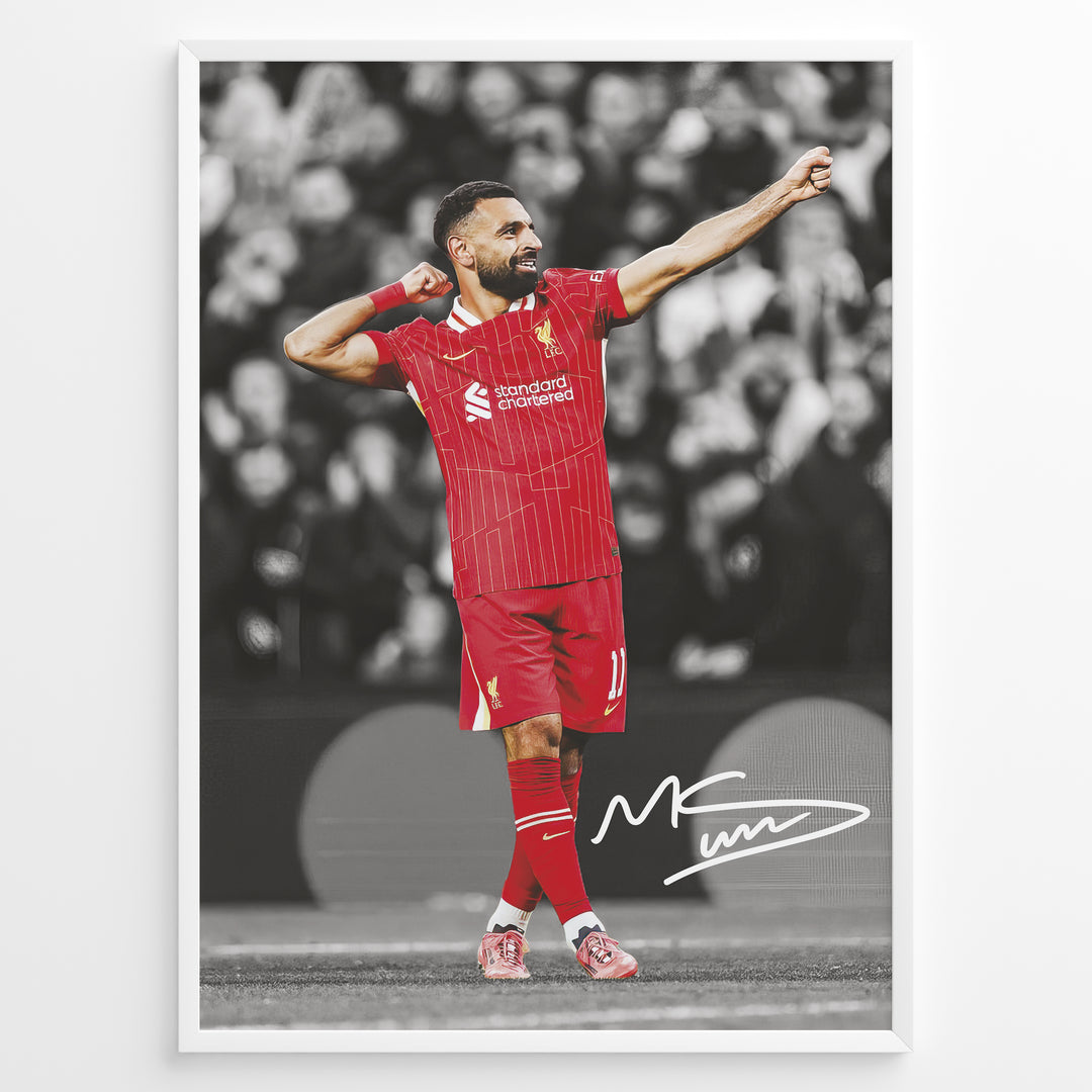 Fodbold plakat | Fodbold plakater | Mohamed Salah Fodbold Plakat | Perfekt til Den Ægte Fan | Plakaty.dk