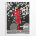 Indlæs billede til gallerivisning Fodbold plakat | Fodbold plakater | Mohamed Salah Fodbold Plakat | Perfekt til Den Ægte Fan | Plakaty.dk
