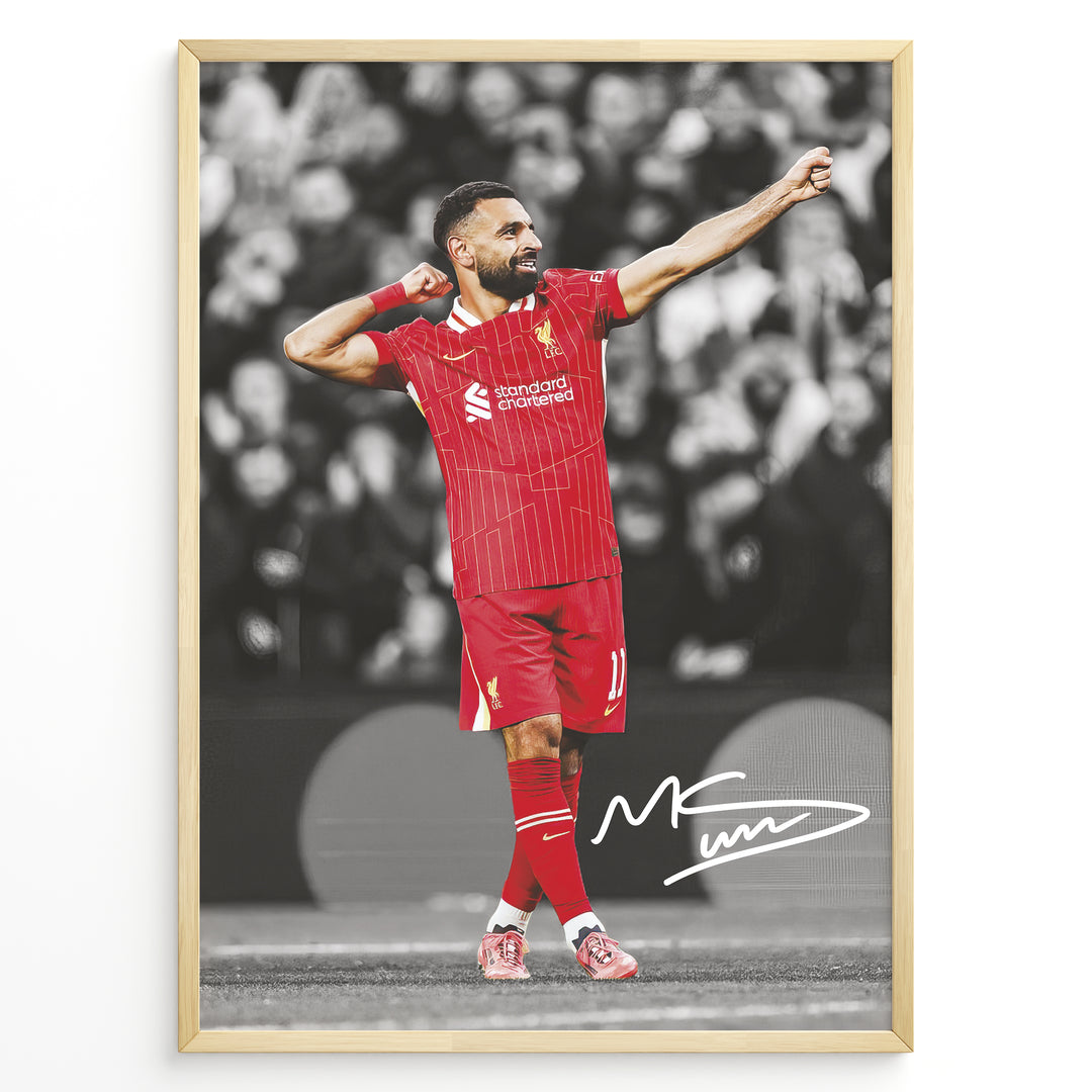 Fodbold plakat | Fodbold plakater | Mohamed Salah Fodbold Plakat | Perfekt til Den Ægte Fan | Plakaty.dk