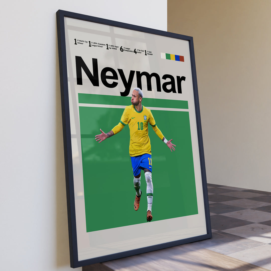 Fodbold plakat | Fodbold plakater | Neymar Jr. Fodbold Plakat 01 | Perfekt til Den Ægte Fan | Plakaty.dk