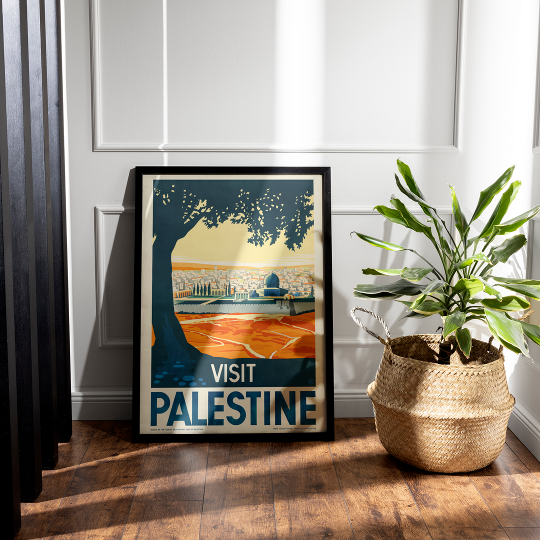 Palestine Vintage Travel Plakat | VINTAGE VISIT PALESTINE