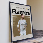 Indlæs billede til gallerivisning Fodbold plakat | Fodbold plakater | Sergio Ramos Fodbold Plakat 01 | Legendarisk Tribute til Den Ægte Fan | Plakaty.dk
