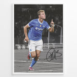 Indlæs billede til gallerivisning Fodbold plakat | Fodbold plakater | Rasmus Højlund Fodbold Plakat | Danmark | Perfekt til Den Ægte Fan | Plakaty.dk
