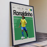 Indlæs billede til gallerivisning Fodbold plakat | Fodbold plakater | Ronaldinho Fodbold Plakat 01 | Magisk Tribute til Den Ægte Fan | Plakaty.dk
