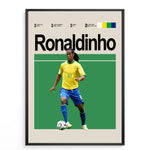 Indlæs billede til gallerivisning Fodbold plakat | Fodbold plakater | Ronaldinho Fodbold Plakat 01 | Magisk Tribute til Den Ægte Fan | Plakaty.dk
