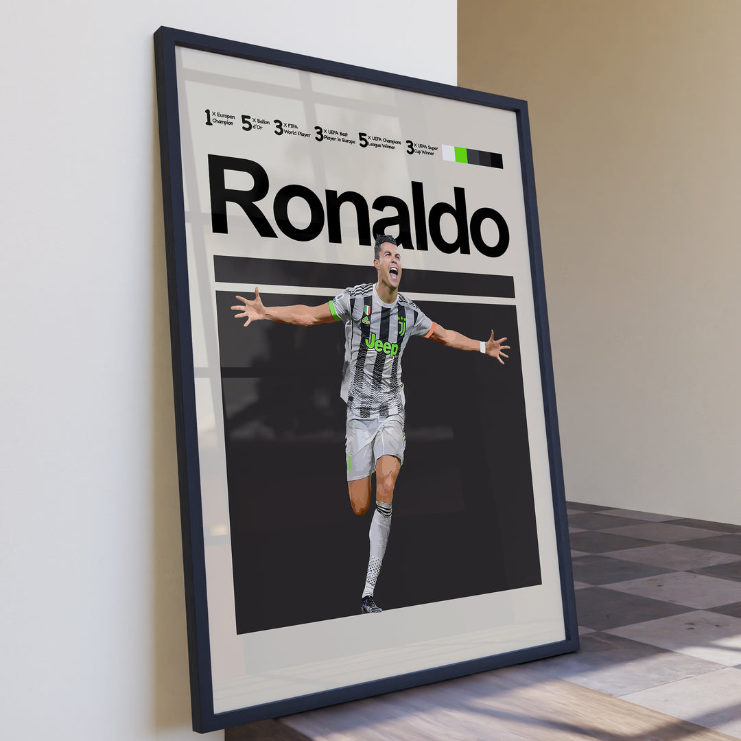 Fodbold plakat | Fodbold plakater | Cristiano Ronaldo Fodbold Plakat 05 | Ideel til Enhver Fan | Plakaty.dk