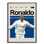 Indlæs billede til gallerivisning Fodbold plakat | Fodbold plakater | Ronaldo Nazário Fodbold Plakat 01 | Legendarisk Tribute til Den Ægte Fan | Plakaty.dk
