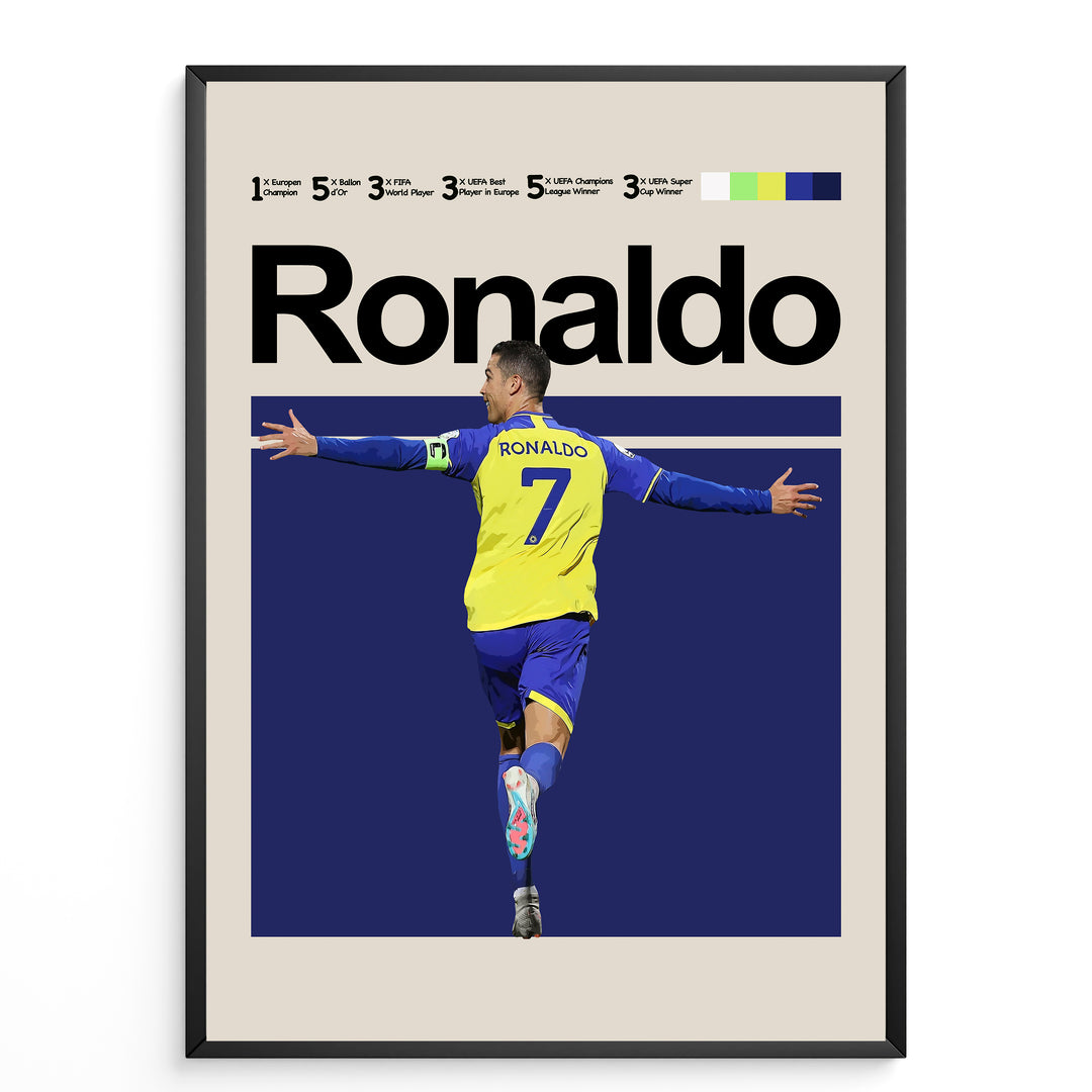 Fodbold plakat | Fodbold plakater | Cristiano Ronaldo Fodbold Plakat 04 | Ideel til Enhver Fan | Plakaty.dk