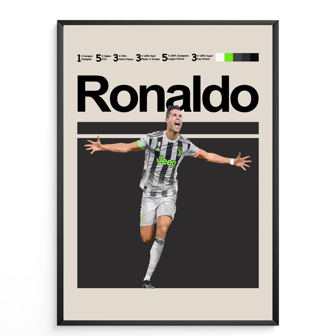 Fodbold plakat | Fodbold plakater | Cristiano Ronaldo Fodbold Plakat 05 | Ideel til Enhver Fan | Plakaty.dk