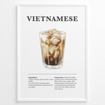 Indlæs billede til gallerivisning Illustration of Vietnamese iced coffee with condensed milk served in a glass with ice cubes.
