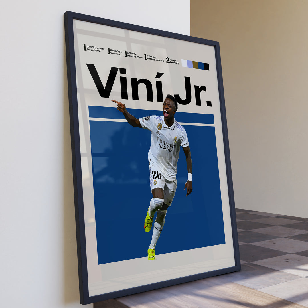 Fodbold plakat | Fodbold plakater | Vinícius Júnior Fodbold Plakat | Perfekt til Den Ægte Fan | Plakaty.dk