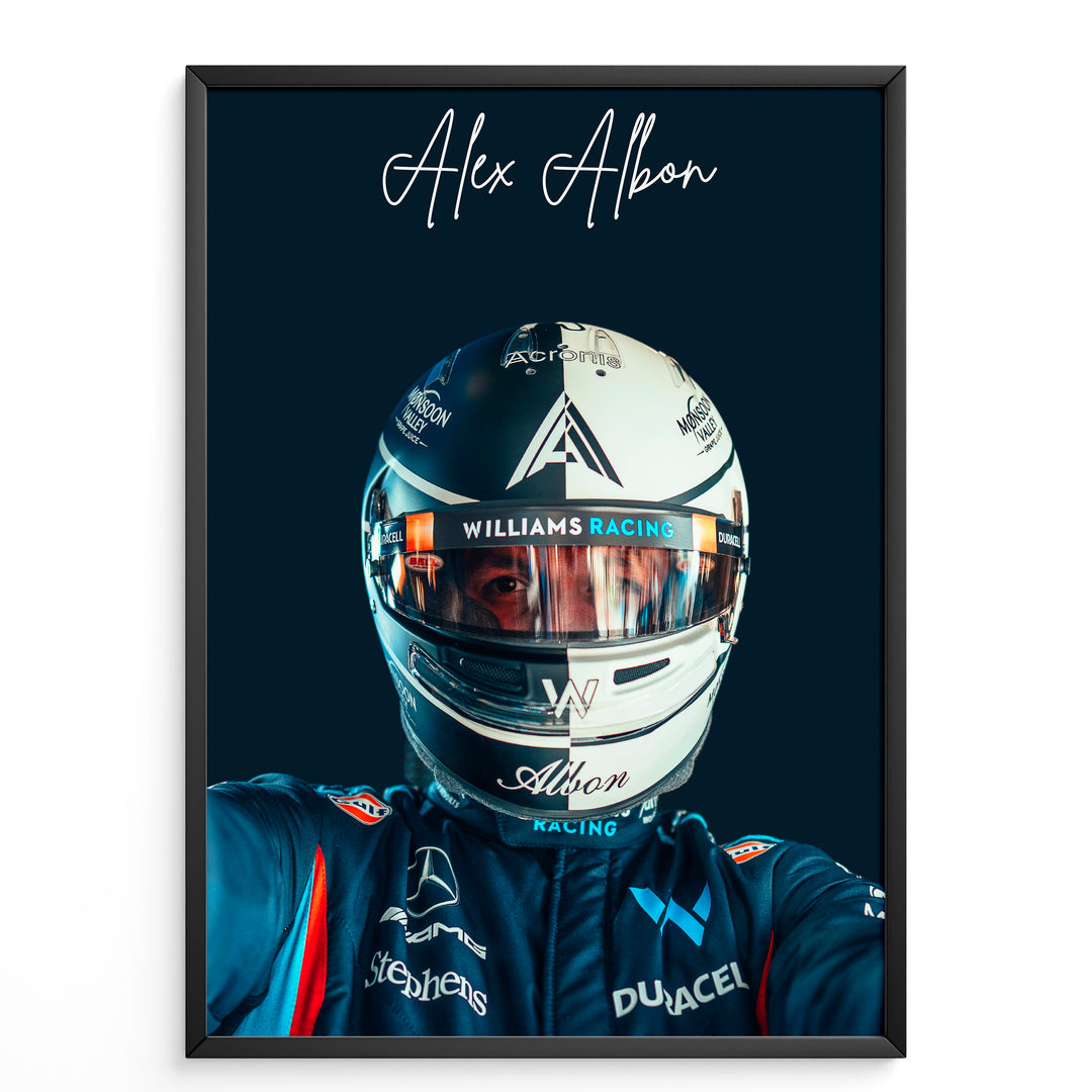 Alexander Albon F1 Plakat | Racinglegende på 20+ Verdener