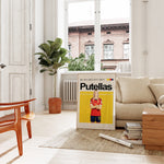 Indlæs billede til gallerivisning Alexia Putellas plakat | Spansk landsholdstrøje i rød og gul med stærk attitude – perfekt til fans af kvindefodbold og Spanien
