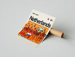 Indlæs billede til gallerivisning Netherlands holdfoto plakat | Hollandsk landshold 2024-2025 i orange hjemmebanetrøjer med holdskjold og stærke udtryk.
