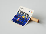 Indlæs billede til gallerivisning Holdfoto | France fodboldplakat 2024-2025 med spillere i blå trøjer – perfekt til fans af det franske nationalhold.
