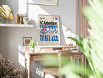 Indlæs billede til gallerivisning Holdfoto | F.C. København fodboldplakat 2024-2025 med spillere i hvid-blå trøjer – stilren hyldest til Danmarks topklub.

