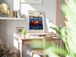 Indlæs billede til gallerivisning Holdfoto | FC Barcelona fodboldplakat 2024-2025 med hele holdet i blå-rød hjemmebanetrøje – perfekt som gave eller vægpynt.
