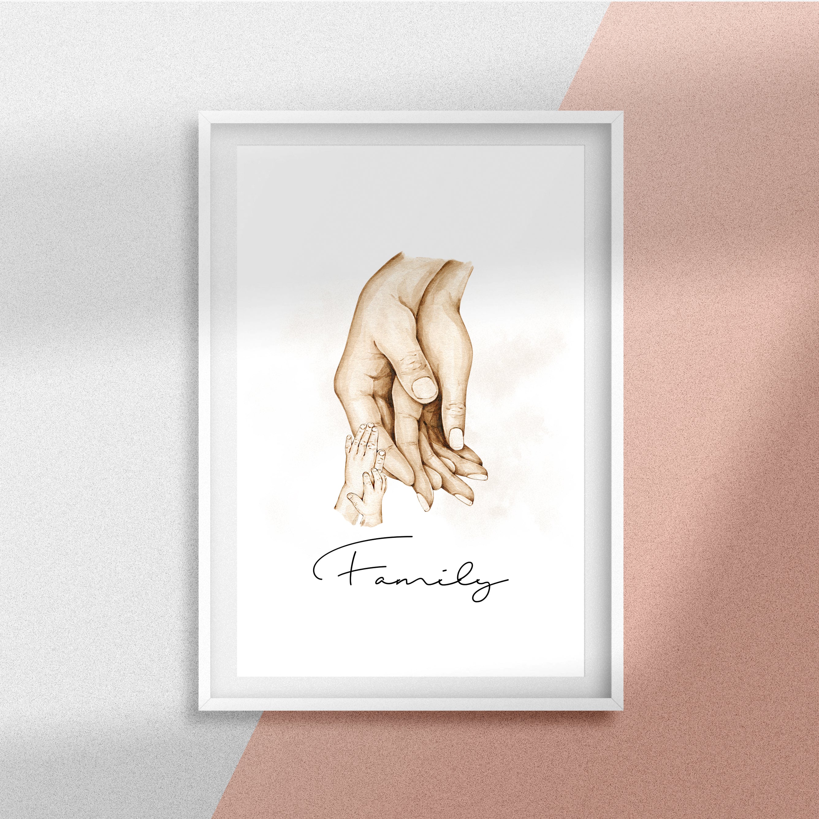 Family - Hands | Kærlighed plakat